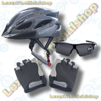 (COD) Helm sepeda taffsport MTB roadbike / paket 3 item murah -