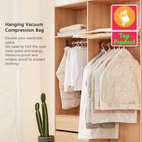 SM Plastik Vakum Gantung Pakaian Vacum Compression Bag 70 x110 cm 1NTP Warna Transparent
