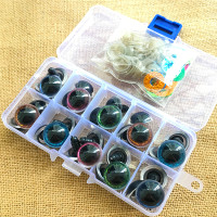 16mm Safety Plastic Colorful Doll Eyes For Toy Crochet