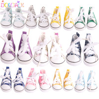 5cm Canvas Shoes For EXO Nancy Doll Hand Made 12 Colors Dot