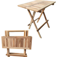 Silahkan Dijual- Meja Lipat Kayu Jati 60X50 Cm