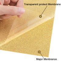 1 Roll 12"/10"x5'/30/25cmx150cm thermal transfer glitter vinyl roll (HTV) for T-shirt clothing pockets