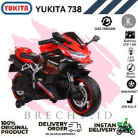 TERLARIS! Mainan Anak Motor Aki Yukita 738 Ninja Kawasaki