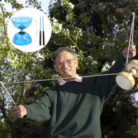 1 Set Chinese Yoyo Diabolo Toy Professional Juggling Diabolos Yoyo