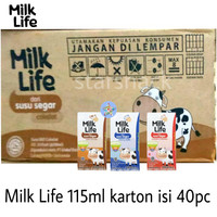Kualitas Terjamin Milk Life Uht 125 Ml Karton Isi 40 Pc
