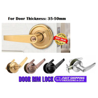 Hotsale [ XKHWEGHLWHJ 104] Tubular Lever Cylindrical Door Tombol Pintu Bilik Rumah Doorlock L Handle
