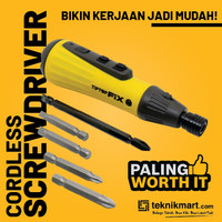 Silahkan Diorder- Tip Top Fix 4.2 Volt Cordless Screwdiver / Obeng