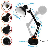 Eelic Lampu - Meja - Baca - Belajar Arsitek ( Pilihan Jepit - Bohlam