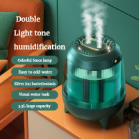 3.5L Double Nozzle Humidifier Colorful Night Light Air Purifier Portable Aromatherapy Machine Home Office Desktop Air Atomizer