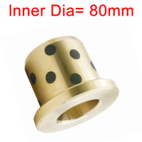 1PCS MPFZ JFB ID 80MM OD 100MM H 50 60 80 100MM Flanged Bronze Impregnated Graphite Oilless Bush Bearing