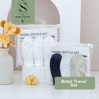 Simply Craft ID - Travel Toiletries SET Botol Sabun Shampoo Mandi