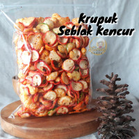 1KG KRUPUK SEAK KENCUR BANTAT PEDAS SNACK KILOAN ALMA.SNACK