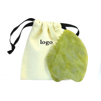 Anti-Aging Natural Green Jade Facial Massage Gua Sha Stone Eye Neck
