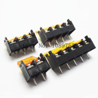 5Pcs HB-9500 2P-10P 9.5mm Barrier Terminal Block Connector with Cover