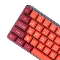 Lava Orange Theme Keycap OSA Profile 169keys Set Double-shot Font PBT