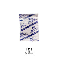 |GLORY| silica gel oxy sachet plastik foodgrade 1 pack isi 100 sachets