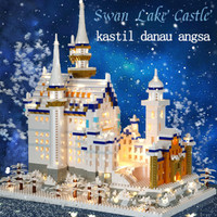 TERLARIS Bricks lego mini Swan Lake Blok Banan CastleCastle Princess