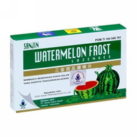 SANJIN WATERMELON FROST LOZENGES permen hisap pelega tenggorokan