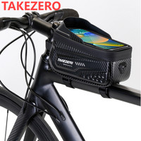 TAKEZERO tas sepeda 1L, sarung dudukan telepon sepeda tahan air, tas
