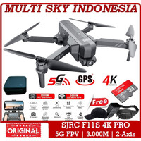 READY STOK SJRC F11S 4K PRO PTZ 3KM EIS 2 AXIS GIMBAL Self-Stabilized