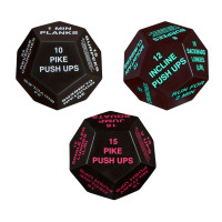 Workout Game Dice Cardio Yoga 4 Inches in Diameter Hiit Stretching Fitness Challenge Dice for Teens Men Women Gym Home Beginners