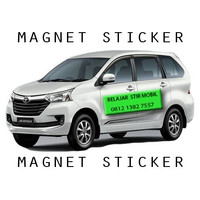 PREMIUM Magnet Sticker Bisa Design Custom ukuran 10 x 50 cm Tebal 0,5 mili