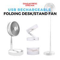 New Height Adjustable Folding Tripod Fan And USB Rechargeable Battery Operated Portable Fan