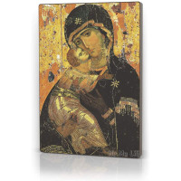 Ortodoks Ikon Theotokos dari Vladimir Rusia Agama Kanvas Oleh Ho Me