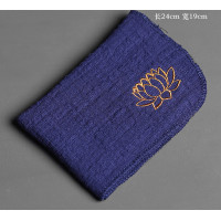 New Home Water-absorbing Strong Cotton Dishcloth Hand-embroidered Plum Blossom Cotton Tea Towel