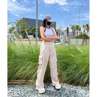 [Ready] Celana Cargo Pants | Celana Kargo Drill | Kulot | Wide Leg