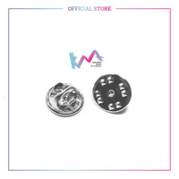 100pcs Kander Butterfly Pin Penjepit Penutup Dudukan Bros Manset Kancing Kupu Kupu