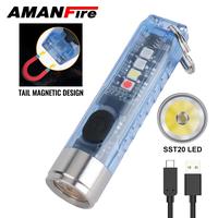 EF Amanfire S11b Strong Light 11 Modes EDC Flashlight Built in Batte