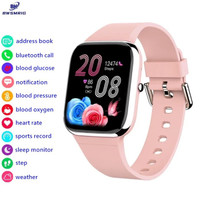 BWSMRIG Non-invasive Blood Glucose Smart Watch Men Bluetooth Call