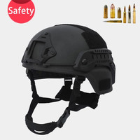 Safety Real helm anti peluru, NIJ IIIA 3A helm taktis PE Kevlar READY GAN