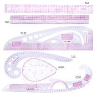 6Pcs French Curve Ruler Kit Dressmaking Measure Ruler Tailor Ruler