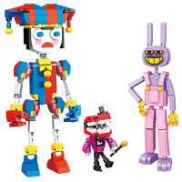 Amazing Digital Circus Magical Digital Circus Pomni Jax Kinger Action Figure Assembly Building Block Children Toy Christmas
