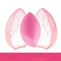 (IMPORT) 1PC Cosmetic Egg Storage Box Beauty Sponge Stand Storage Case Makeup Blender Puff Holder Empty Cosmetic Transparent Puffs Box