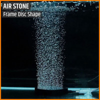 Batu Aerator Bulat Pipih Frame 100mm Air Stone Airstone Airator Aerasi