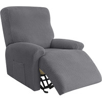 Stretch Recliners Cover 4 Pieces Jacquard Lazy Boy Chair Clad with