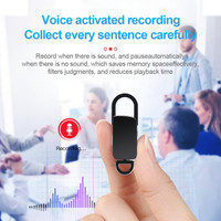 Promo Voice Recorder 16GB Perekam Suara Audio Digital Model Gantungan Kunci