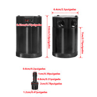 1Set Auto Oil Capture Tank/oil Separator With 2 Ports Oil Separator Oil Catch