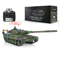 Toys Heng Long 1/16 7.0 Plastic Leopard2A6 RC Tank 3889 W/ 360° Turret Barrel Recoil Ready to Run Model TH17576