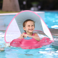Swimbobo Baby Swimming Float With Canopy Iatable Infant Floating Ring Kids Swim Pool Accessories Circle Bathing Summer Toys