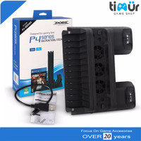 DOBE Multifunctional Vertical Cooling Fan Charging Stand PS4 Slim Pro