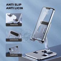 [NEW] Holder Hp Meja Dudukan Penyangga Handphone Besi Phone Stand