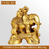 elephant Statues s Animals Figurines Ornaments Copper Craft Feng Shui Home Office Desktop Decoration