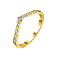 Szjinao 100% Sterling Silver 925 Moissanite Rings For Women V Shape Wedding Band Luxury Designer Jewelry Pass Diamond Tester JM