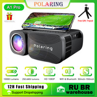 Polaring A1Pro Support 1080P Digital Projector Video Projetor 2.4G&5G