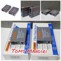 HTB-3100 A+B Fiber Optic Optical Media Converter Netlink 10/100Mbps RJ45 Single Mode 1 Pasang HTB-3100 A/B 25KM
