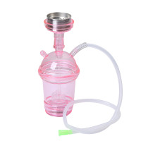 DOUBLERED Acrylic Hookah 02 Heating Element Accessories with LED Light, Pink 1 Set